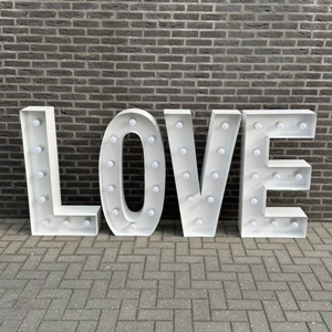 2007 LOVE letters met verlichting ca.100cm hoog, 230V 2007 LOVE letters met verlichting ca.100cm hoog, 230V